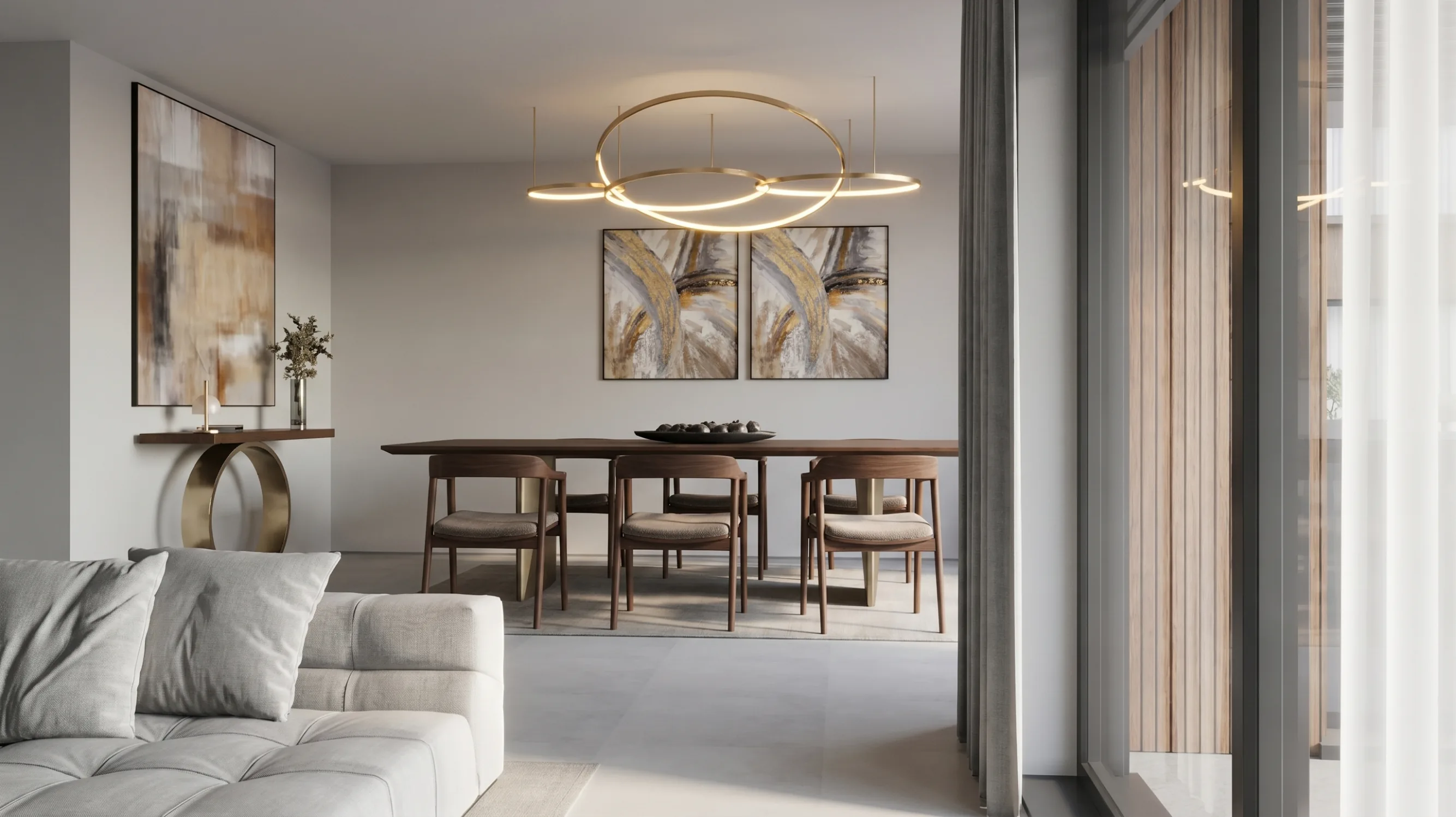 Sala com luz natural